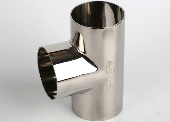 ISO14001 Equal Tee 4&quot; SS316 SS Sanitary Fitting Seamless
