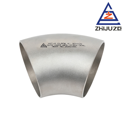 45 degree Sch10 2-1/2''  304 Stainless Steel Pipe Elbows For Oil Industry