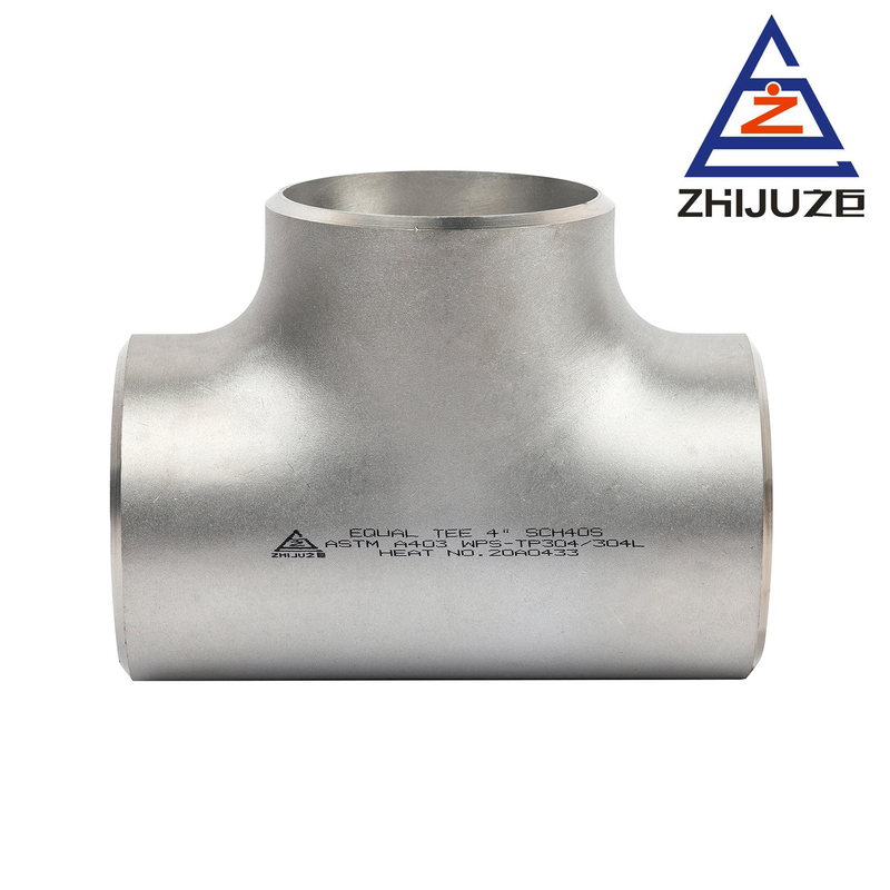 Sch160 ISO14001 ANSI B16 304L Welded Stainless Steel Tees