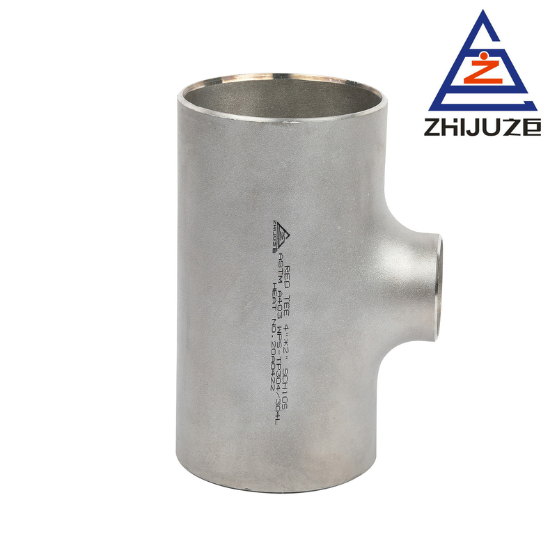 304 316L Welded Reducing Tee Stainless Steel Pipe Fitting