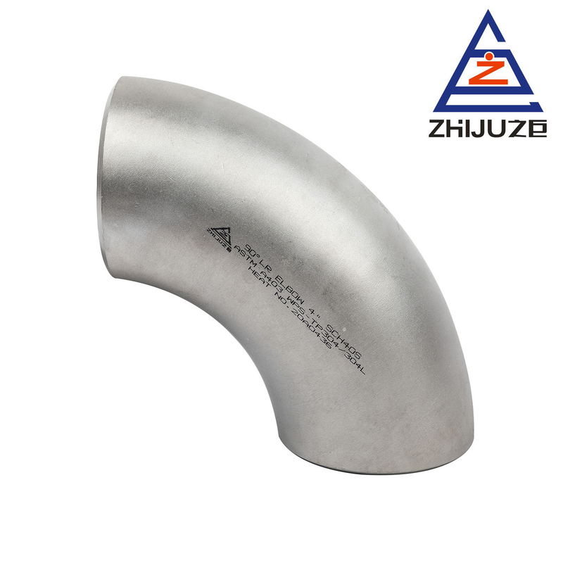ASTM 304L 90 Degree Long Radius Stainless Steel Weld Elbows