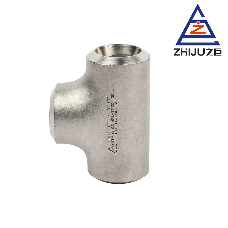 Shotblasting Sch40 316L Seamless Stainless Steel Tees