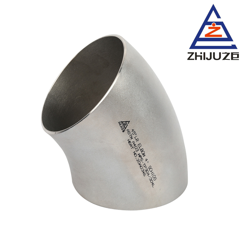 45 Degree TP321  4''  Sch20 Stainless Steel Pipe Elbows For Petroleum